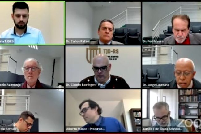 AO VIVO: acompanhe a sessão  do TJD-RS desta terça-feira, 30 de agosto