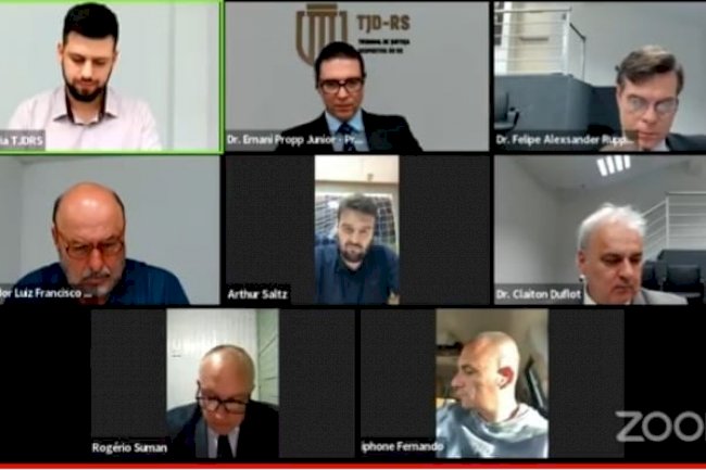 Ao vivo: acompanhe a sessão do TJD-RS desta sexta-feira, 07 de outubro